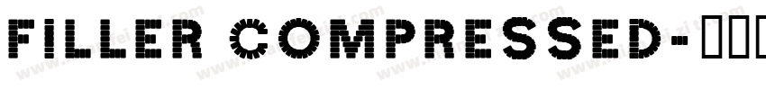 Filler Compressed字体转换